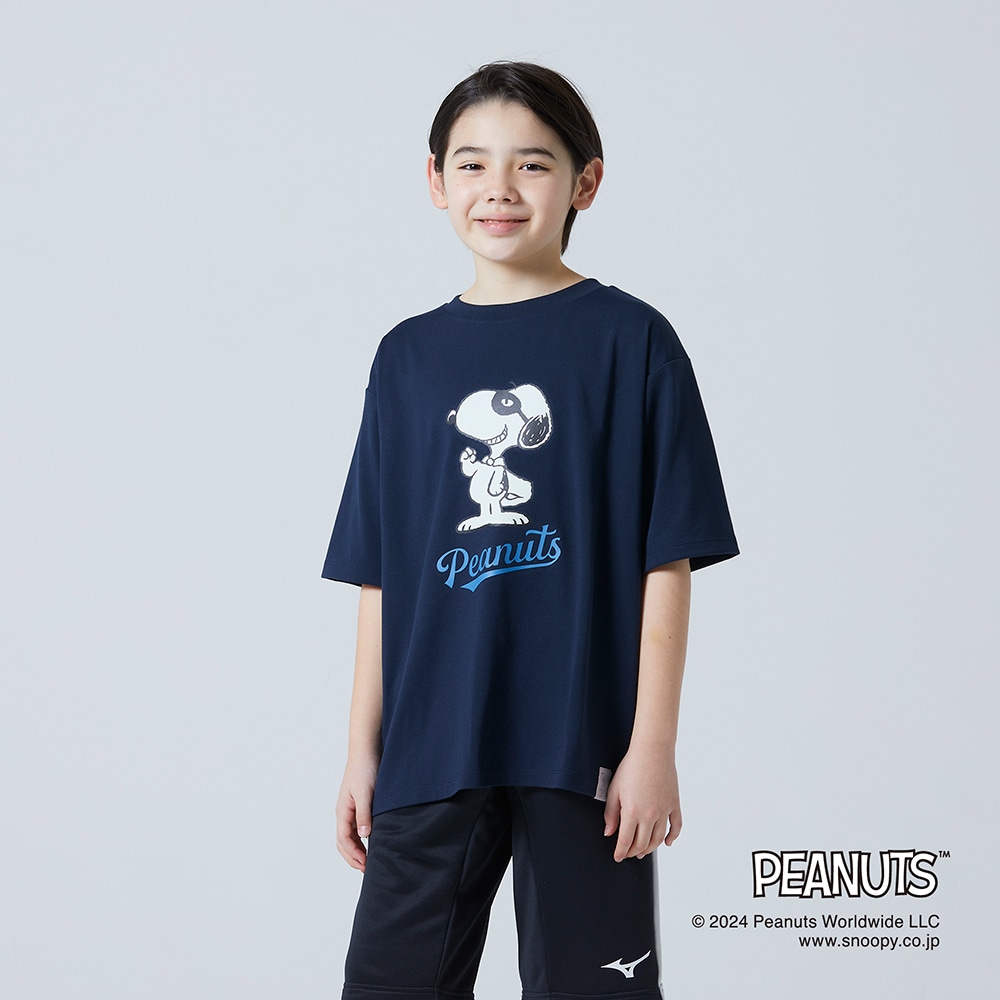 PEANUTS】リサイクルポリエステルTシャツ|B2MABY05|Go to by mizuno