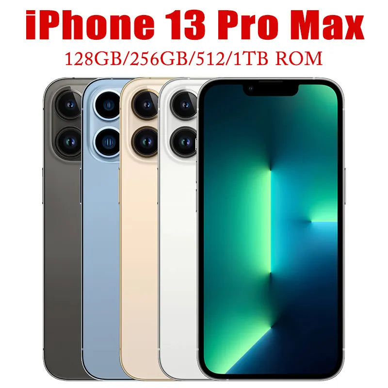 Original Apple iPhone 13 Pro Max - Genuine 5G Smartphone with A15