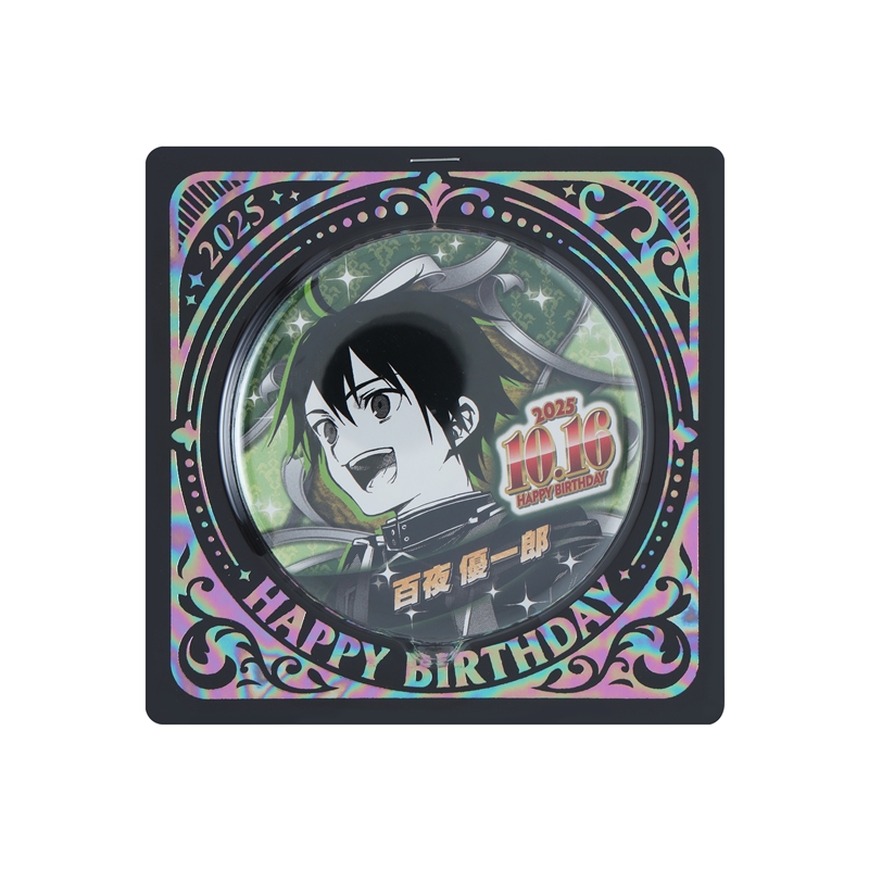 終わりのセラフ』バースデイ缶バッジ 百夜優一郎 BE4: アクセサリー
