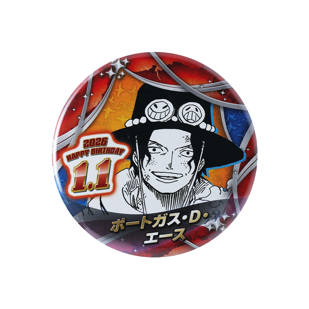 ONEPIECE 輩缶バッジ ポートガス・D・エース WORLD 輩缶バッジ ONE