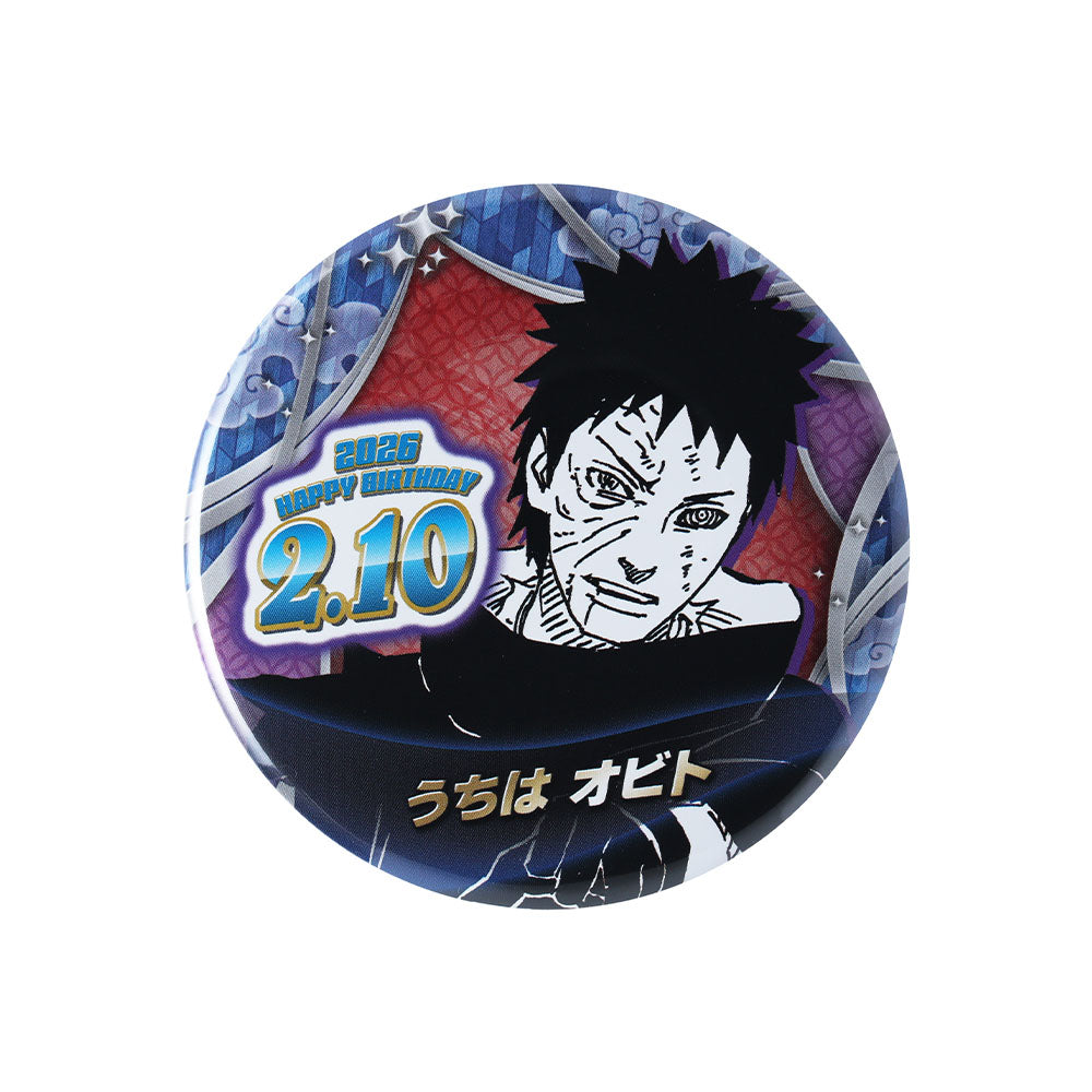 NARUTO ベースヤード トーキョー うちはオビト ロング缶バッジ 缶