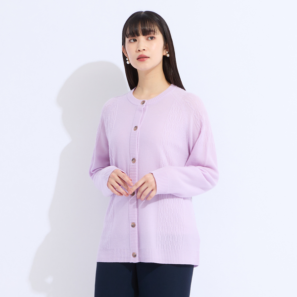 L～4L/アンサンブル対応】カシミヤニットカーディガン | レディース