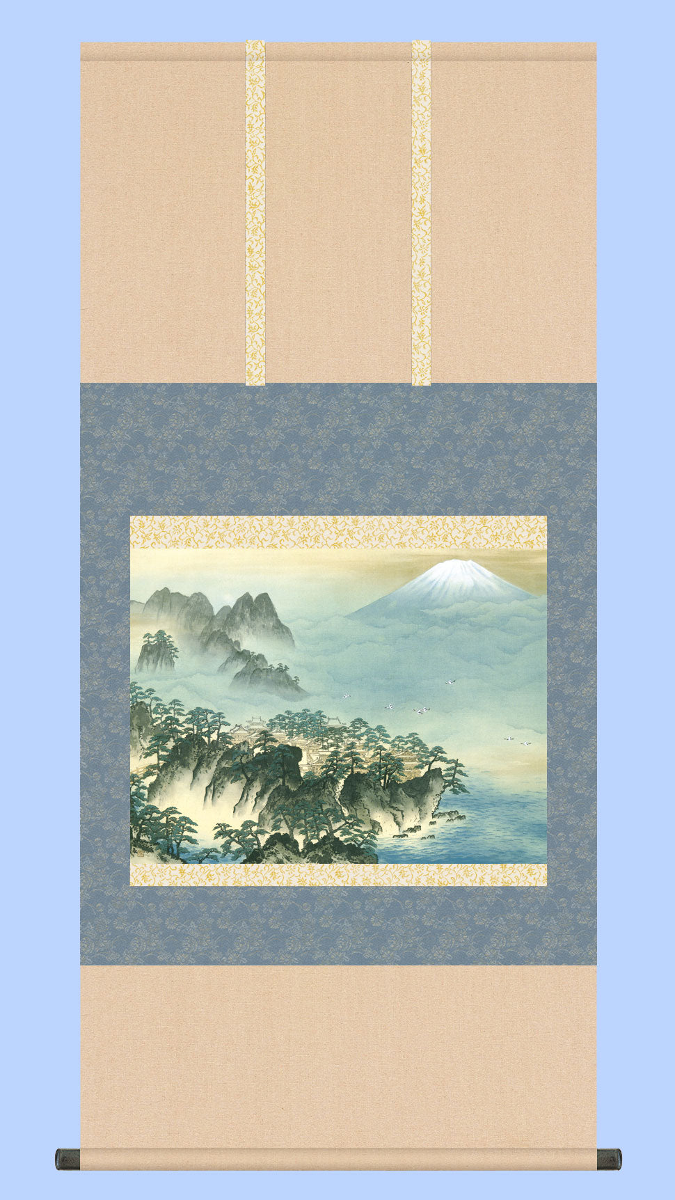 名画複製画掛け軸 蓬莱山 横山大観 – 寿鳳人形の東芸