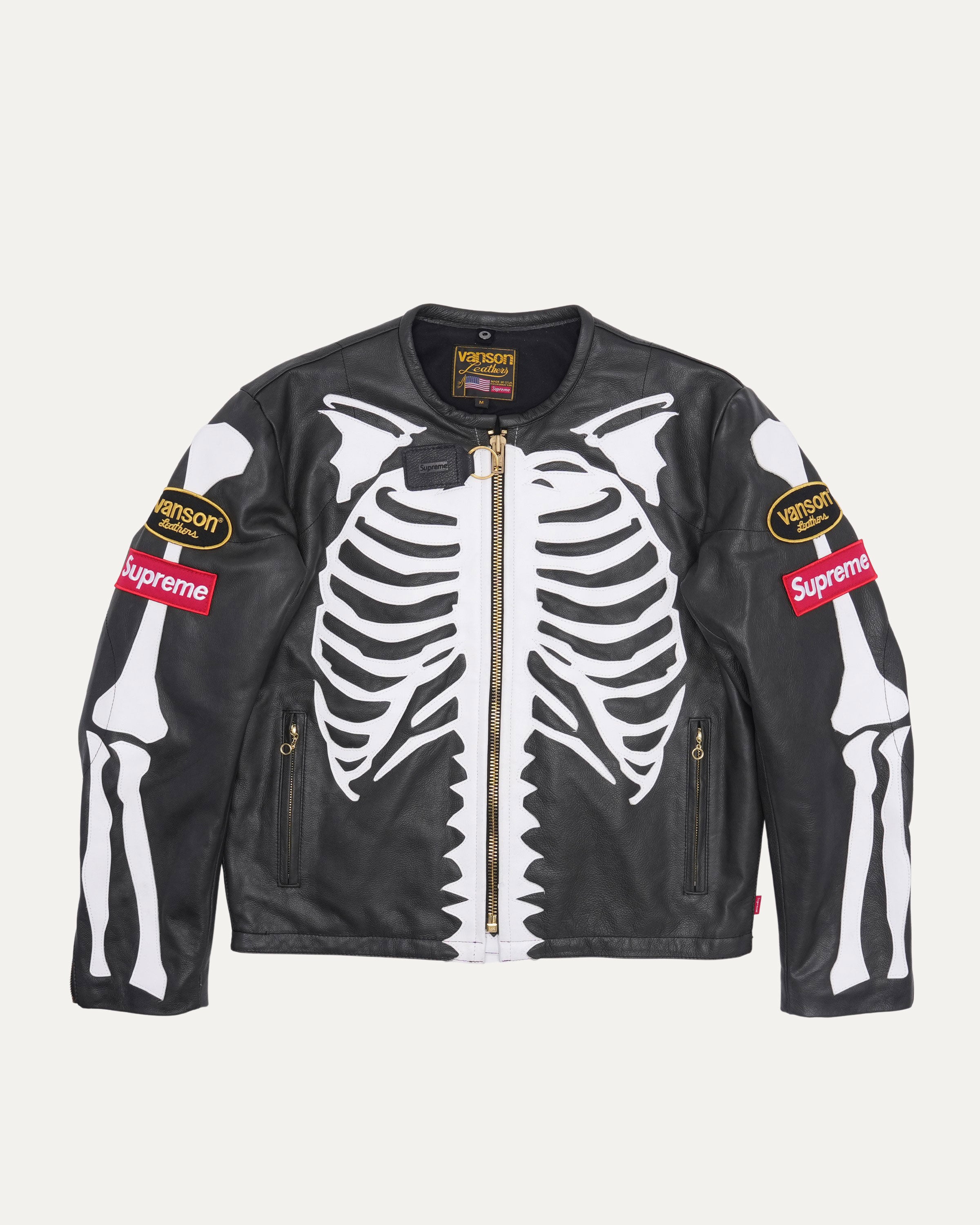 Supreme Vanson Leather Bones Jacket – Justin Reed