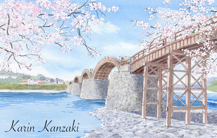 水彩風景画｜イラストレーター かんざき かりん