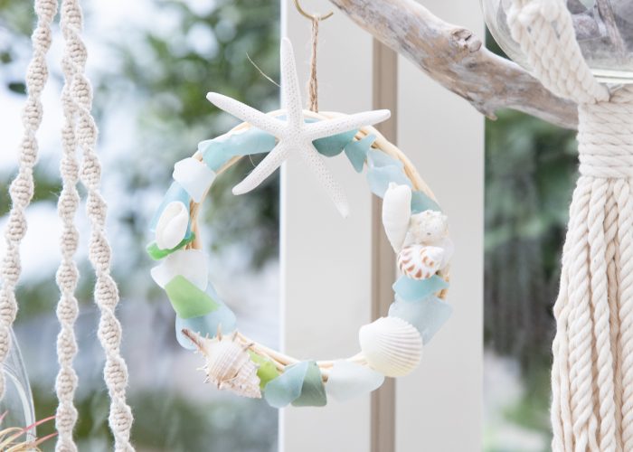 武蔵小杉】海のネイチャー自由工作研究所-シーグラスリース&貝殻フォト