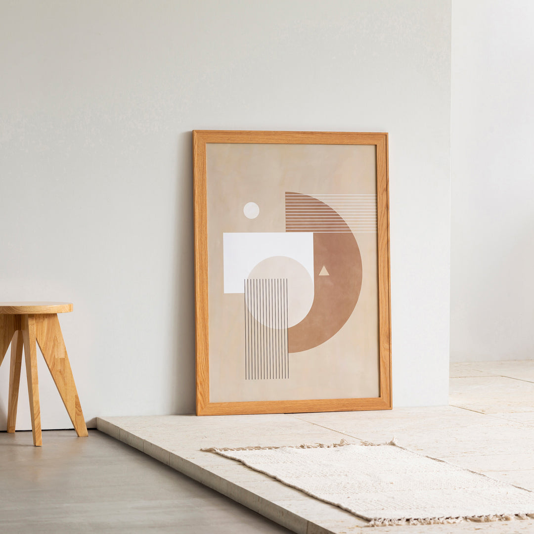 Geometric #6 アートポスター・ウッドフレーム セット – KANADEMONO