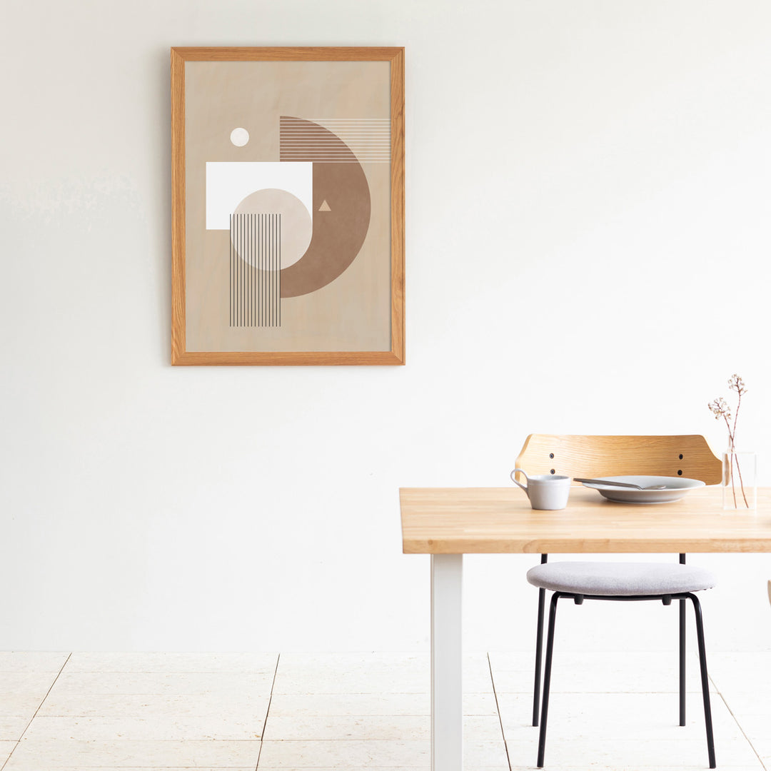 Geometric #6 アートポスター・ウッドフレーム セット – KANADEMONO