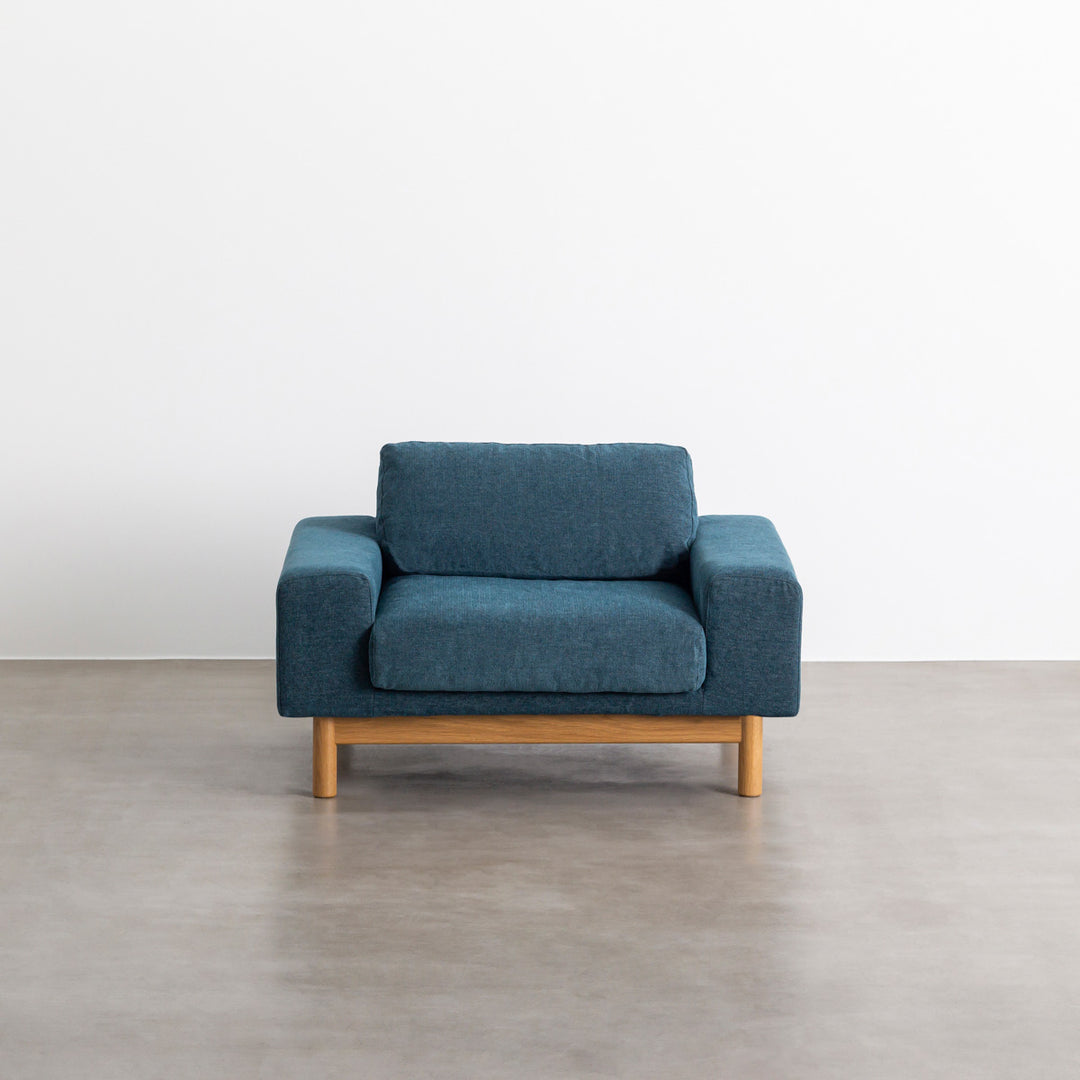Natural - Modern ファブリック ソファ 1 seater – KANADEMONO