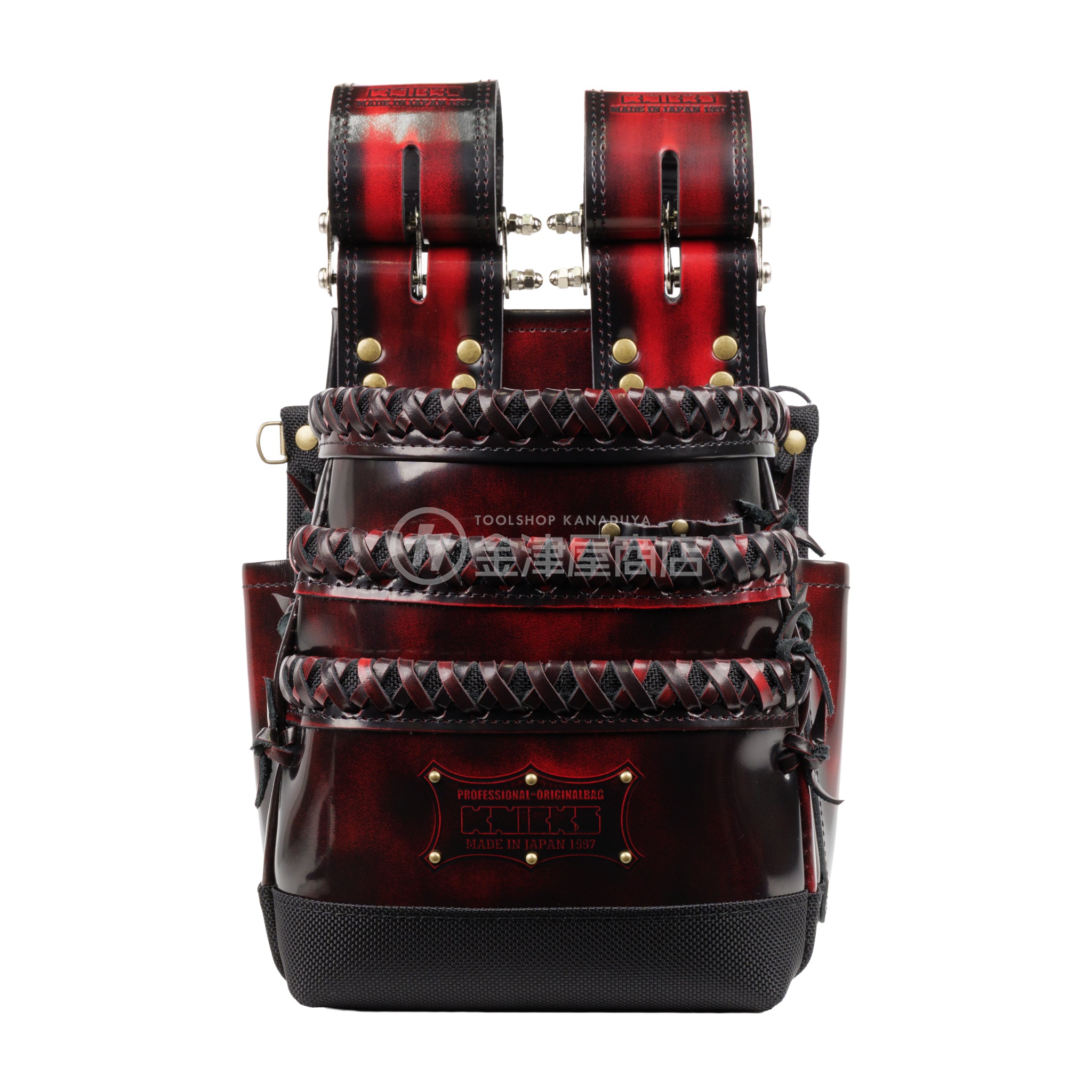 ニックス(KNICKS) アドバンガラス革3段腰袋 底・縁補強タイプ ADV