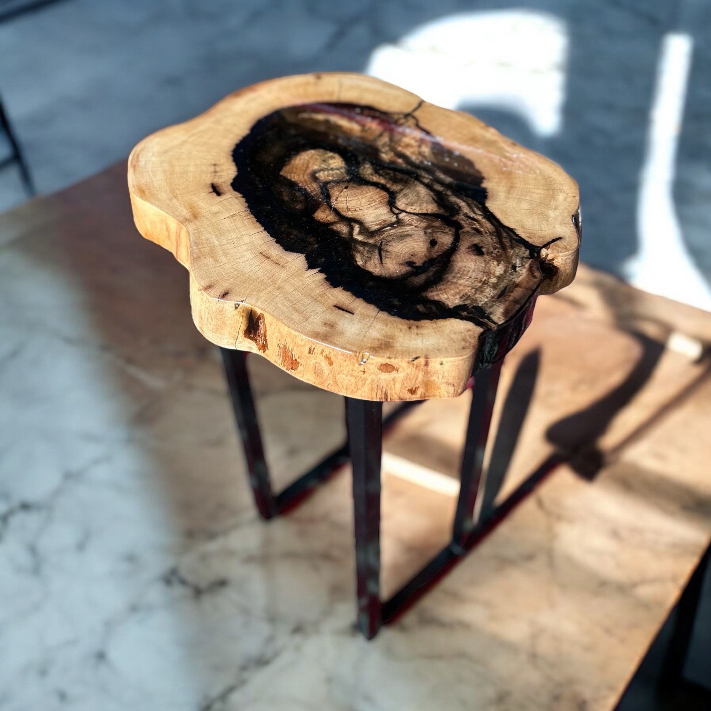 希少・黒柿のサイドテーブル・コンソール | 金井工房オンラインショップ