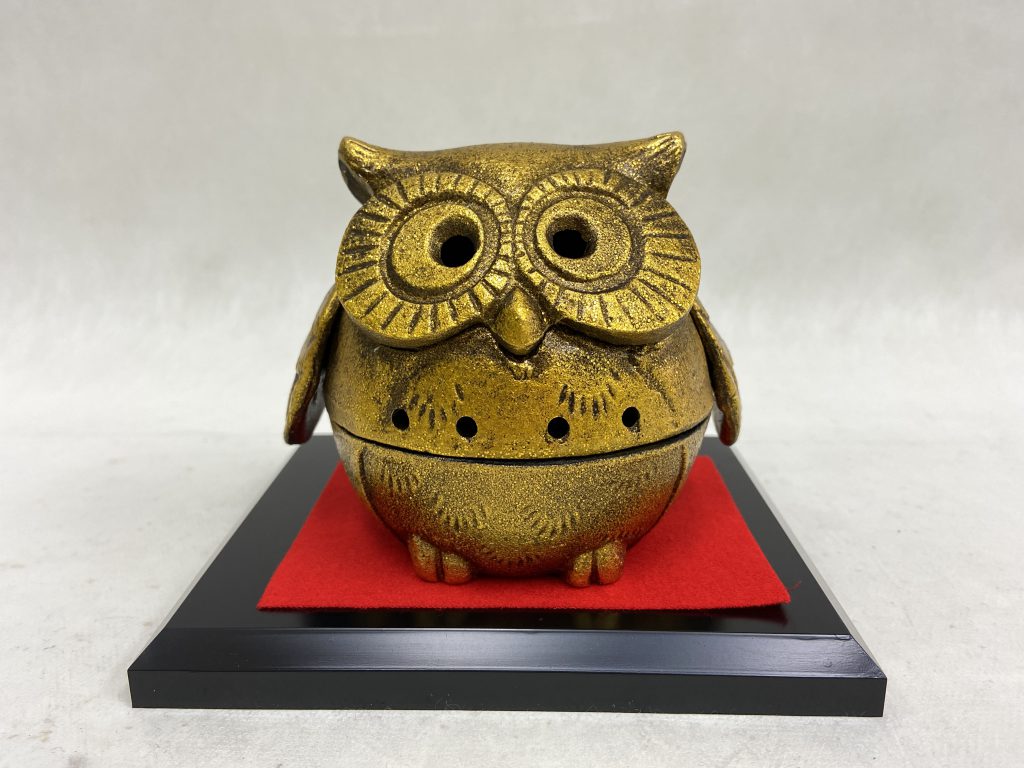 ふくろう香炉 三枝惣太郎作 | ようこそ高岡銅器の里 金秀へ