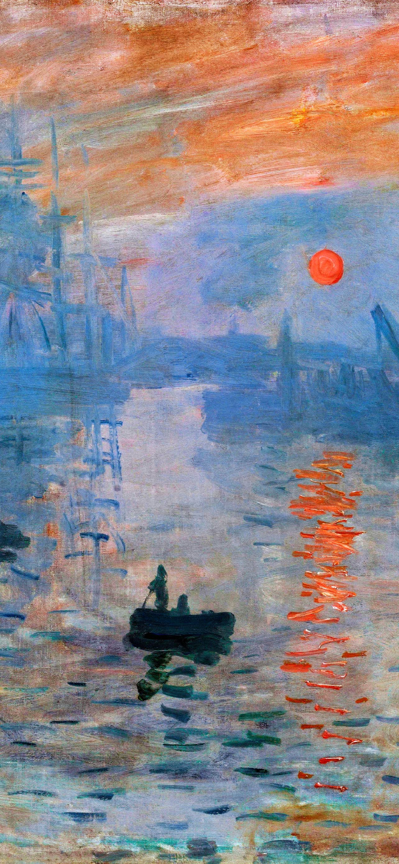 無料壁紙】クロード・モネ「印象・日の出 (1872)」 / Claude