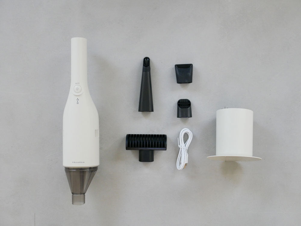 recolte＞コードレス ウェット&ドライクリーナー ナチュラルホワイト