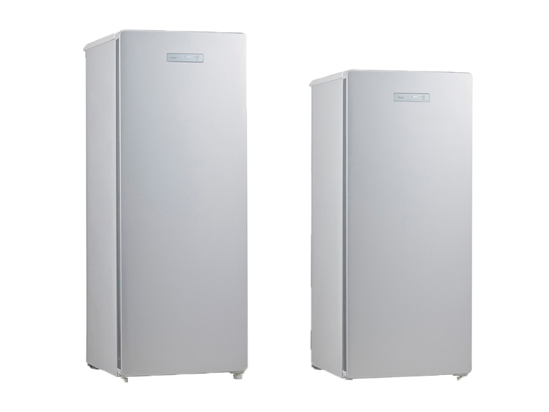 ハイアール、2台目として設置しやすいスリムな前開き式1ドア冷凍庫