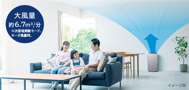 次亜塩素酸除菌脱臭機 ZP-GA1000T ： 日立の家電品