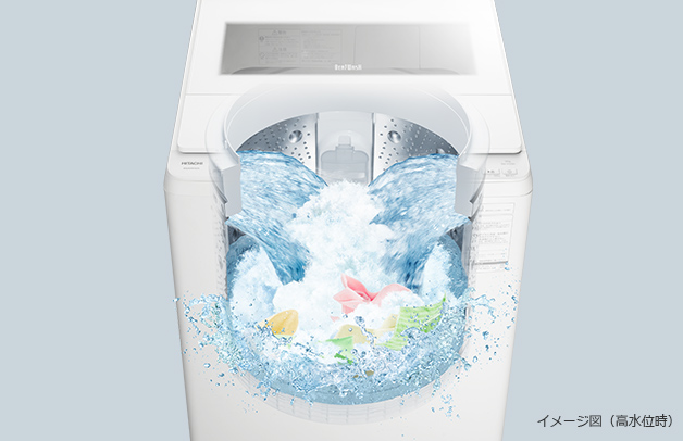 特長：ナイアガラ ビート洗浄 ： 全自動洗濯機 ビートウォッシュ BW