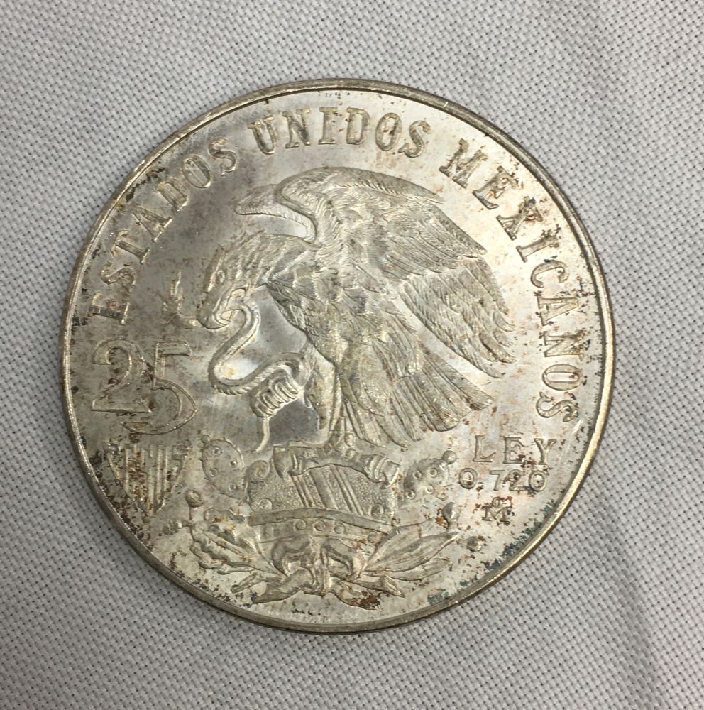 950 メキシコ 25ペソ 銀貨 オリンピック 外国 硬貨 古銭 貨幣 メキシコ