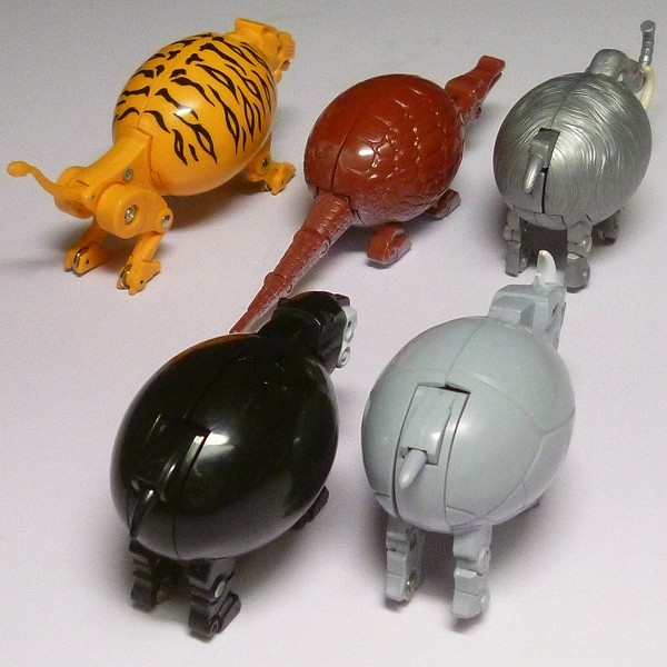 買取】バンダイ タマゴラス トラ マンモス サイ ワニ クマ 当時物