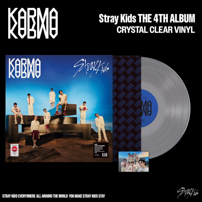 Stray Kids - 4th Album - KARMA [Crystal Clear Vinyl]
