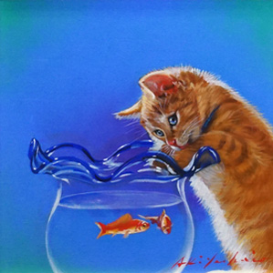 八代亜紀「ともだち」油彩3号