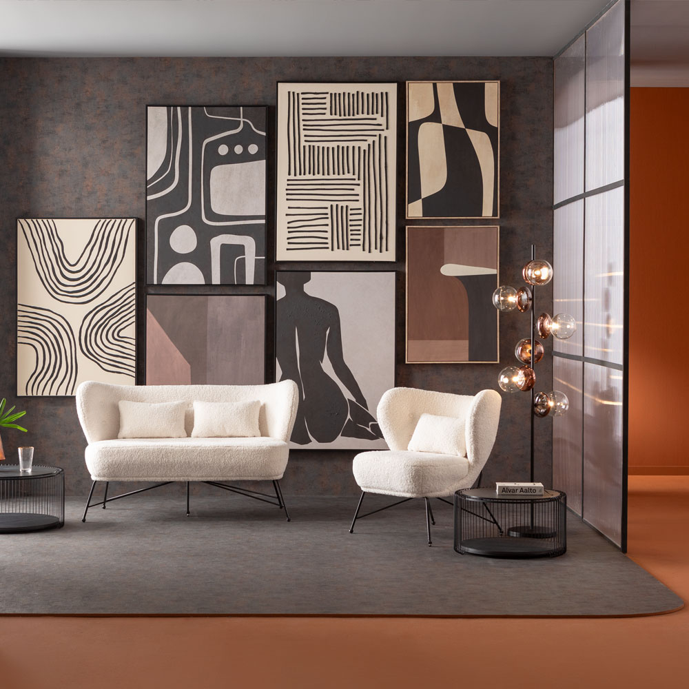 クラシックシェイプ ブラウニー 60×90 cm アート ｜【KARE】ドイツの