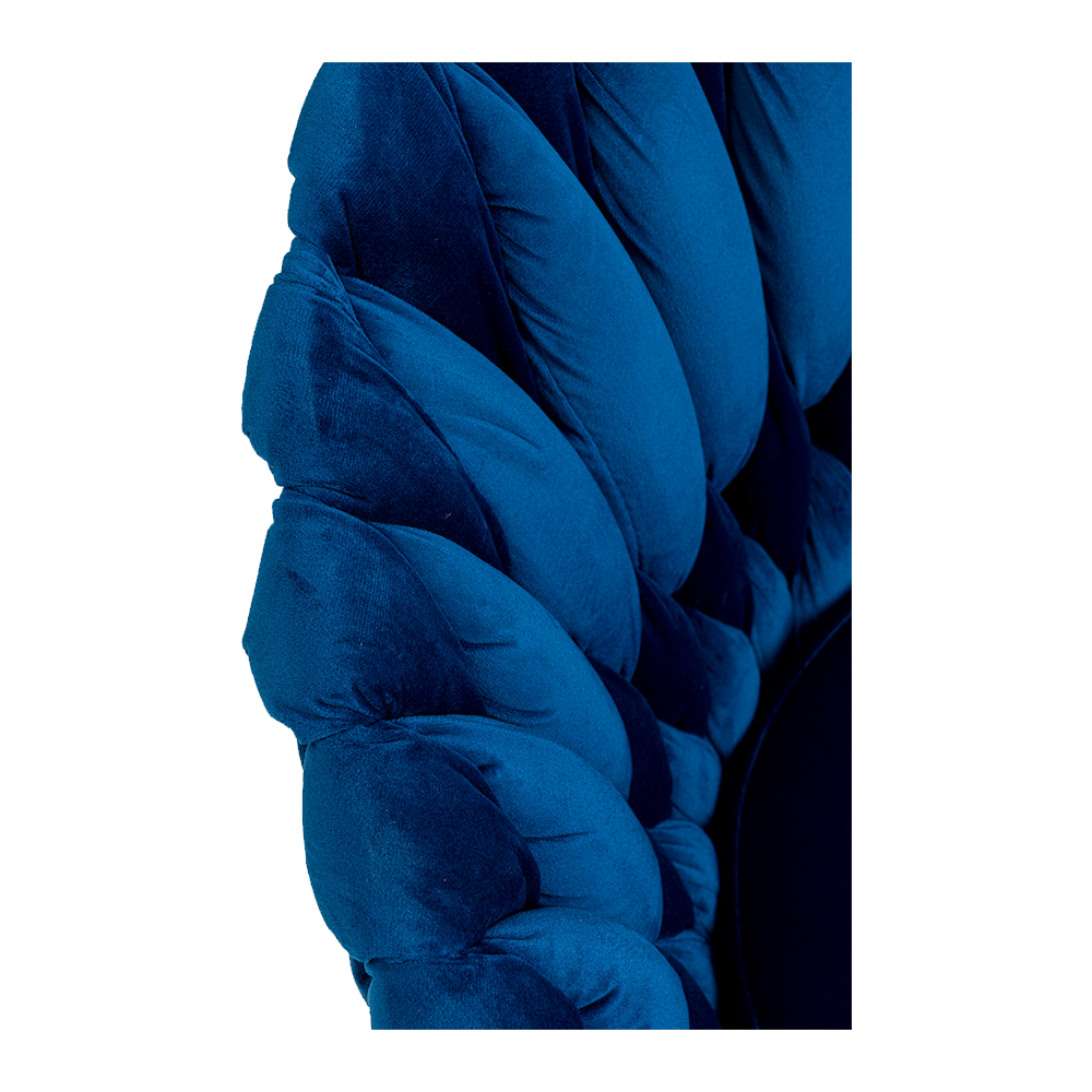 廃番】ノット ブルー アームチェア - ダイニングチェアの通販 ｜【KARE