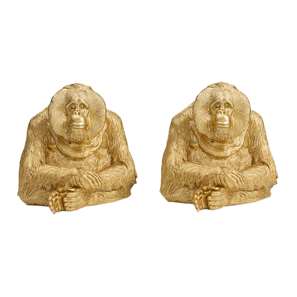 廃番】オランウータン（2 /セット） ブックエンド - ブックエンドの