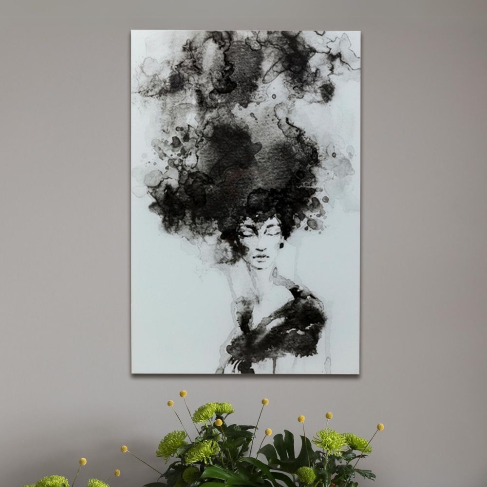 スモーキーヘアー 150x100 cm ガラスアート ｜【KARE】ドイツの家具