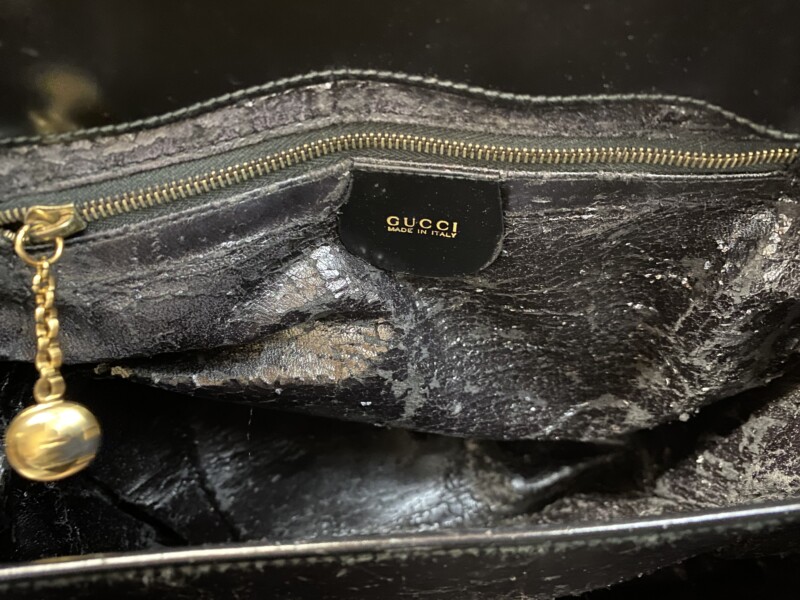GUCCI】グッチバッグの内側と四隅の修理事例 - 革生活