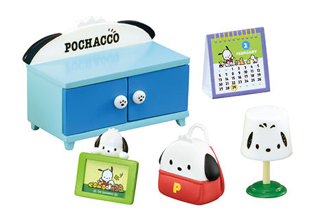RE-MENT Sanrio Pochacco's House 8Pack BOX - Kawaii Miniature World