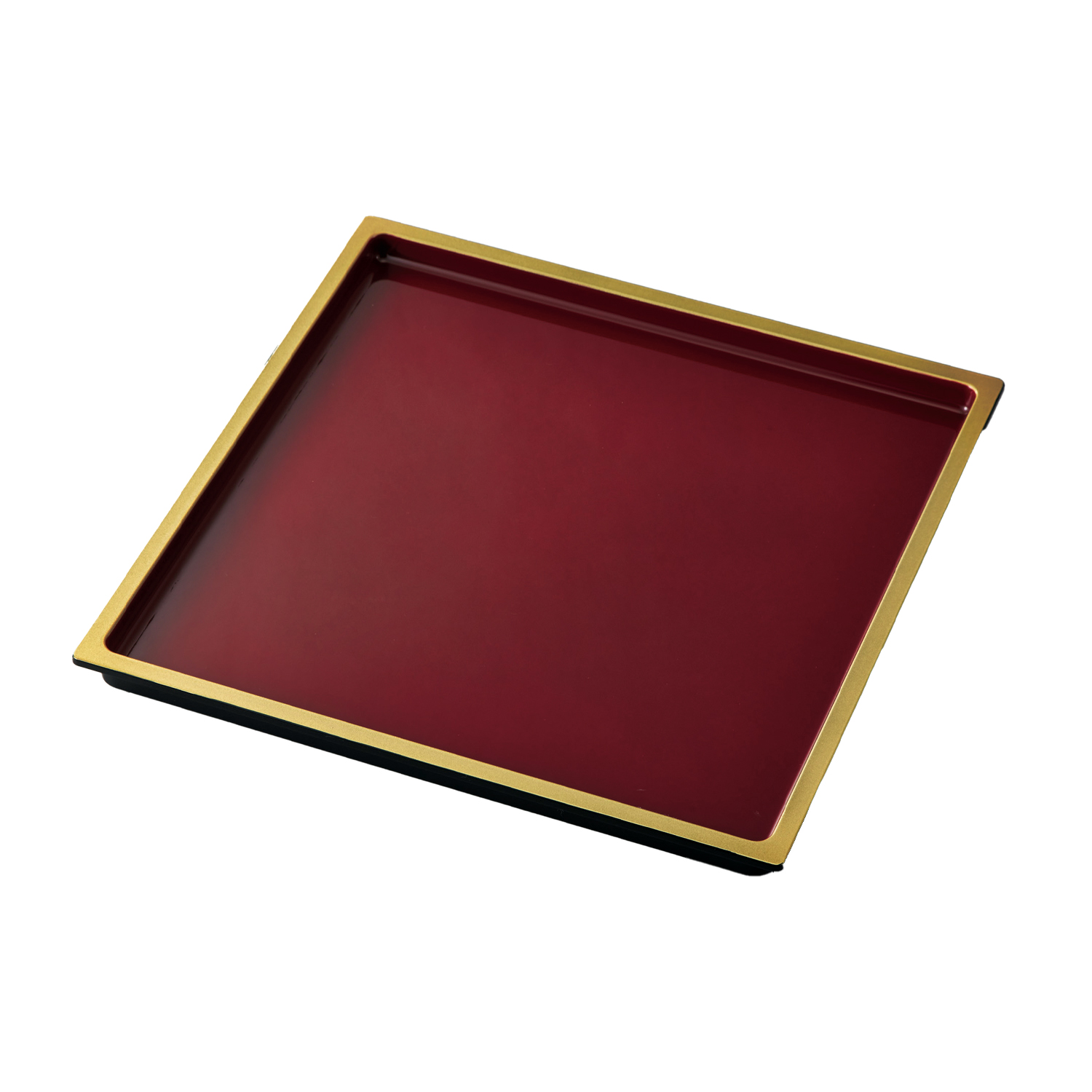 平縁角皿3030金内古代朱 | カワジュン リテールソリューション事業