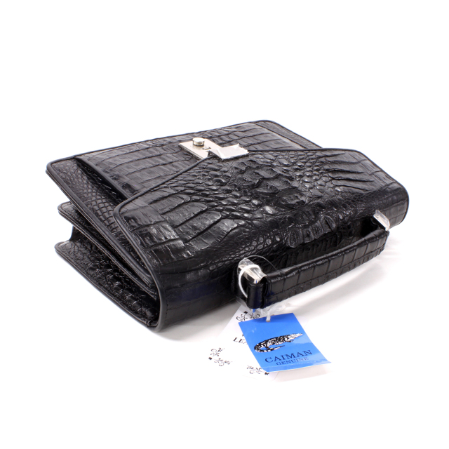 クロコダイル 本革バッグ メンズ セカンドバッグ ハンドバッグ 鍵付き