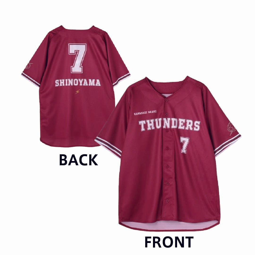 2025-26 BRAVE RED ベースボールシャツ – KAWASAKI BRAVE THUNDERS