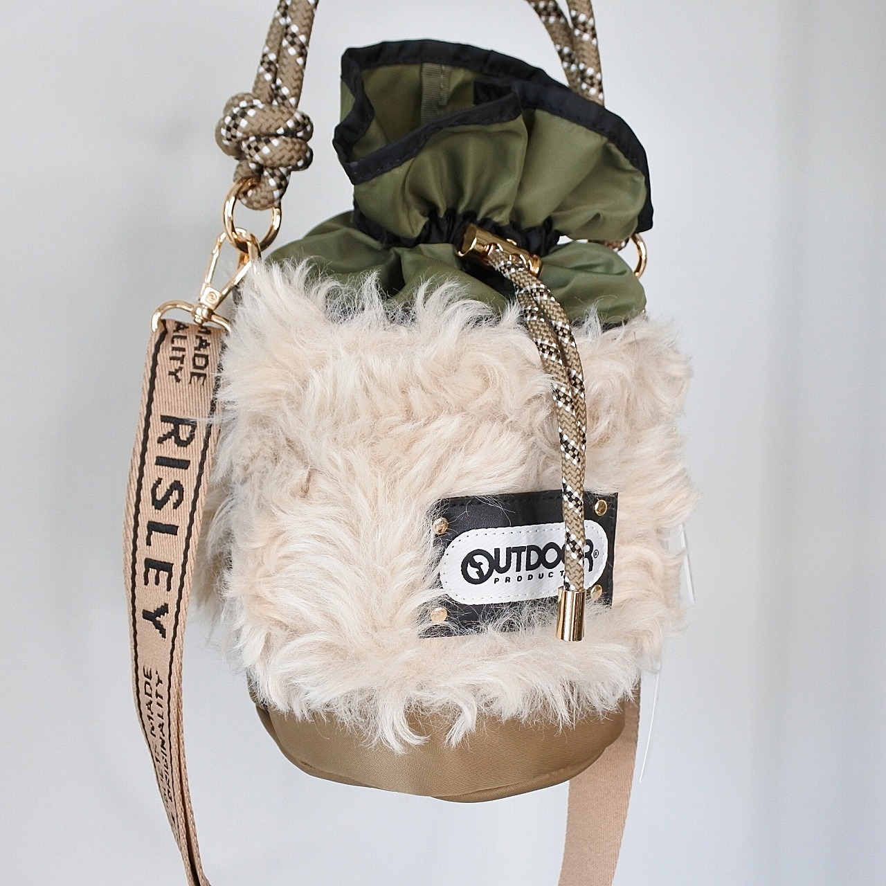 RISLEY x OUTDOOR 】 リズレー リズレイ アウトドア コラボ Bucket fur