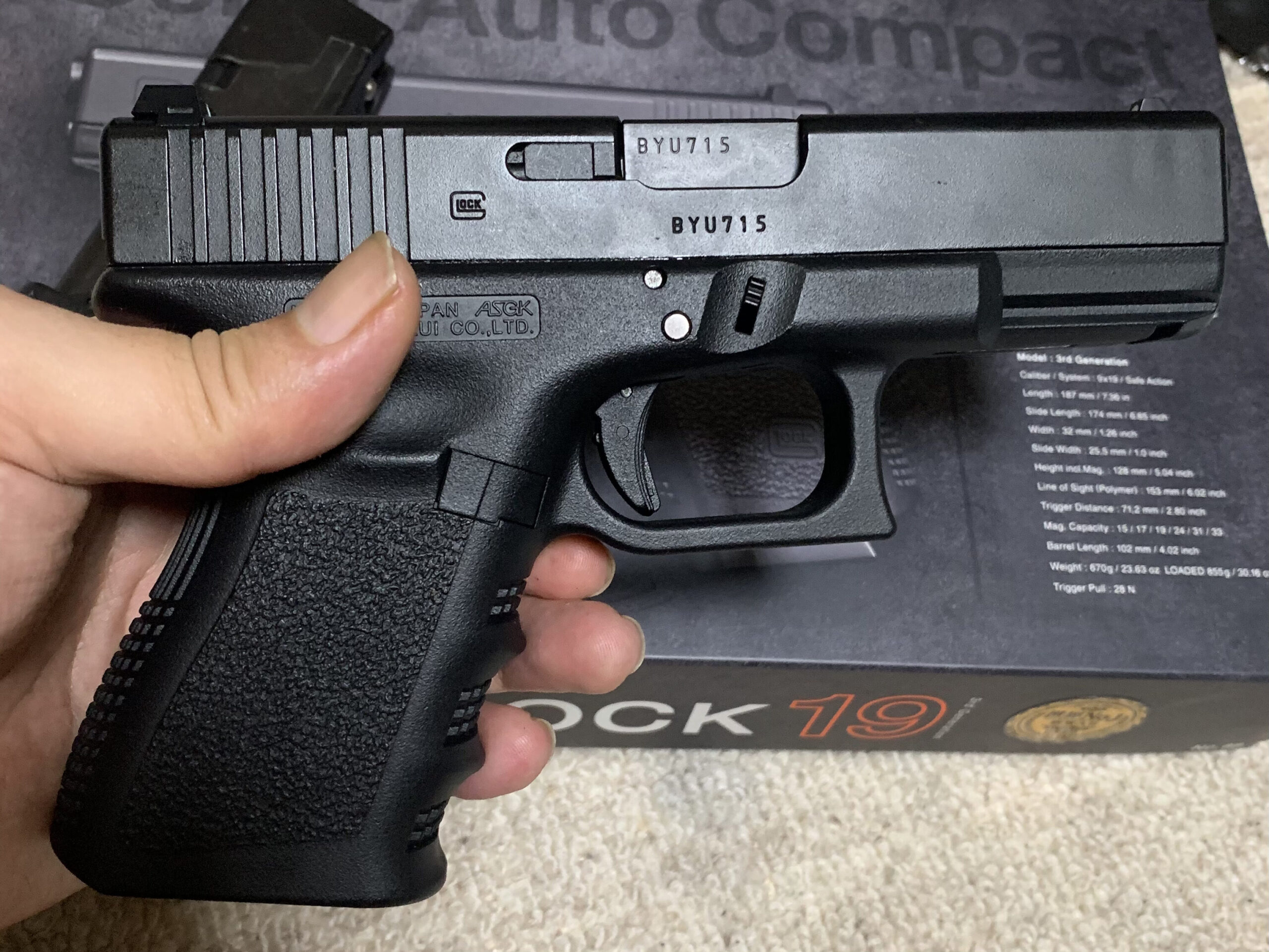 東京マルイ Glock19 gen3 Glock19 代3世代 グロック19 gen3 Glock19 代