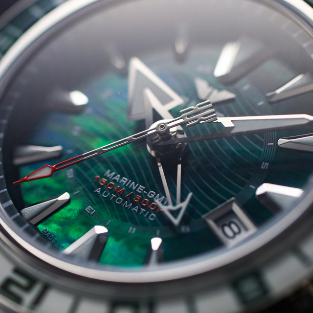 限定188本】KENTEX マリンGMT グリーンMOP／ MARINE GMT Green-MOP