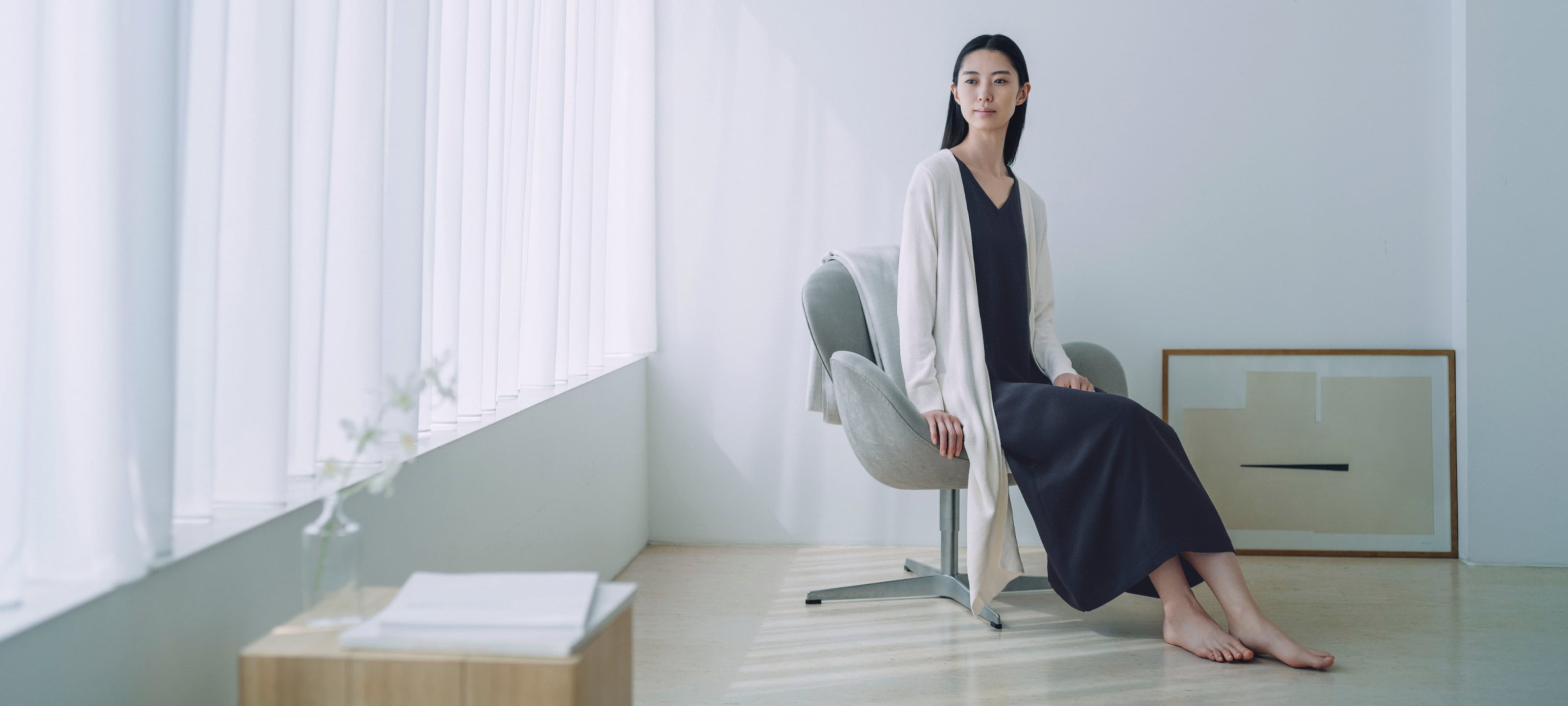 BAKUNE ロングカーディガン_25FW | TENTIAL公式オンラインストア