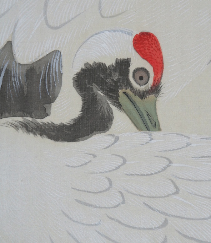 山田秋坪 松鶴迎齢図 | 掛軸(掛け軸)販売／表装ご依頼は掛軸いっぷく