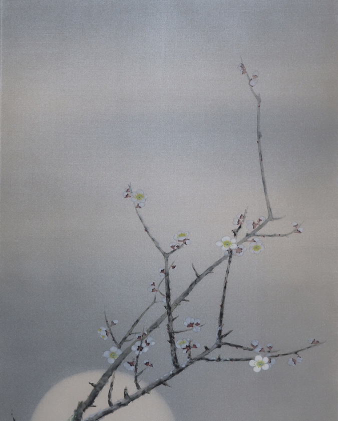 国井幸雪 梅月 | 掛軸(掛け軸)販売／表装ご依頼は掛軸いっぷく掛軸