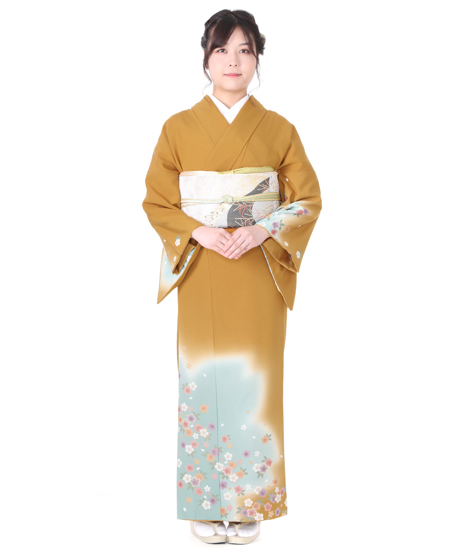 訪問着レンタル｜芥子の桜｜H0003｜L｜宅配着物レンタル｜きものレンタリエ