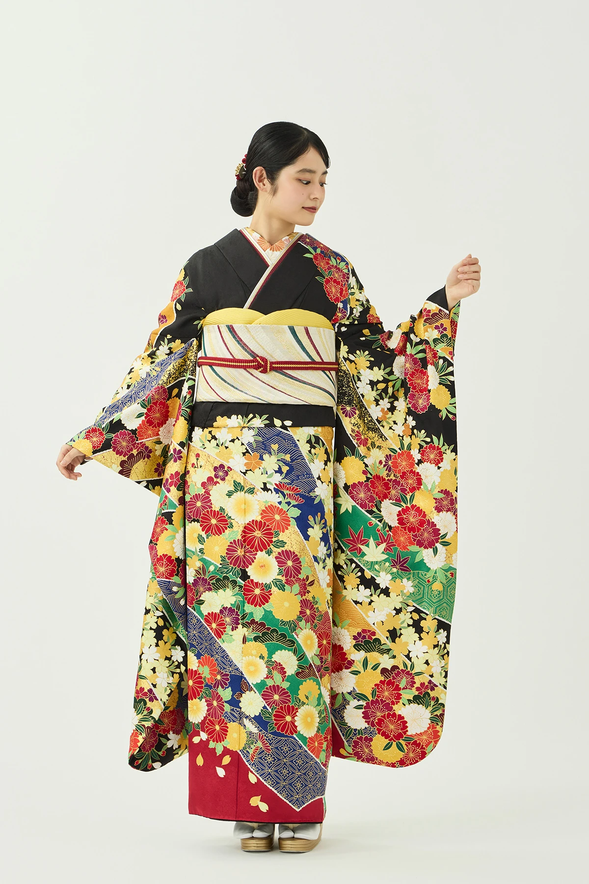 袋帯／亀甲金華紋／生成り | 振袖レンタル·購入や成人式の着付けは