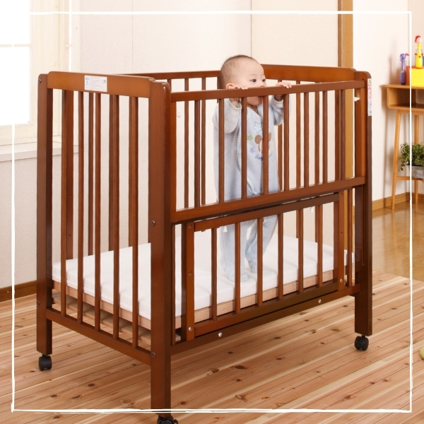 ベビーベッド ミニポムヌーベル