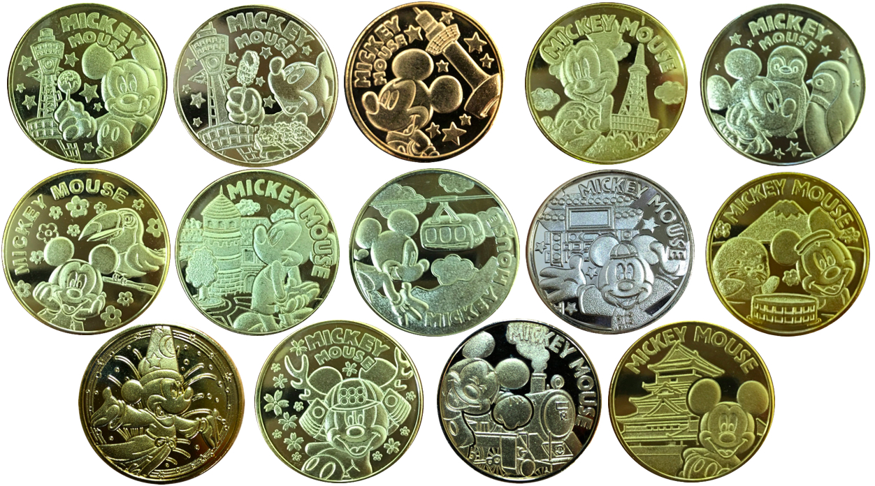 Disney記念メダル24枚(1928年〜2000年) Disney記念メダル24枚(1928年
