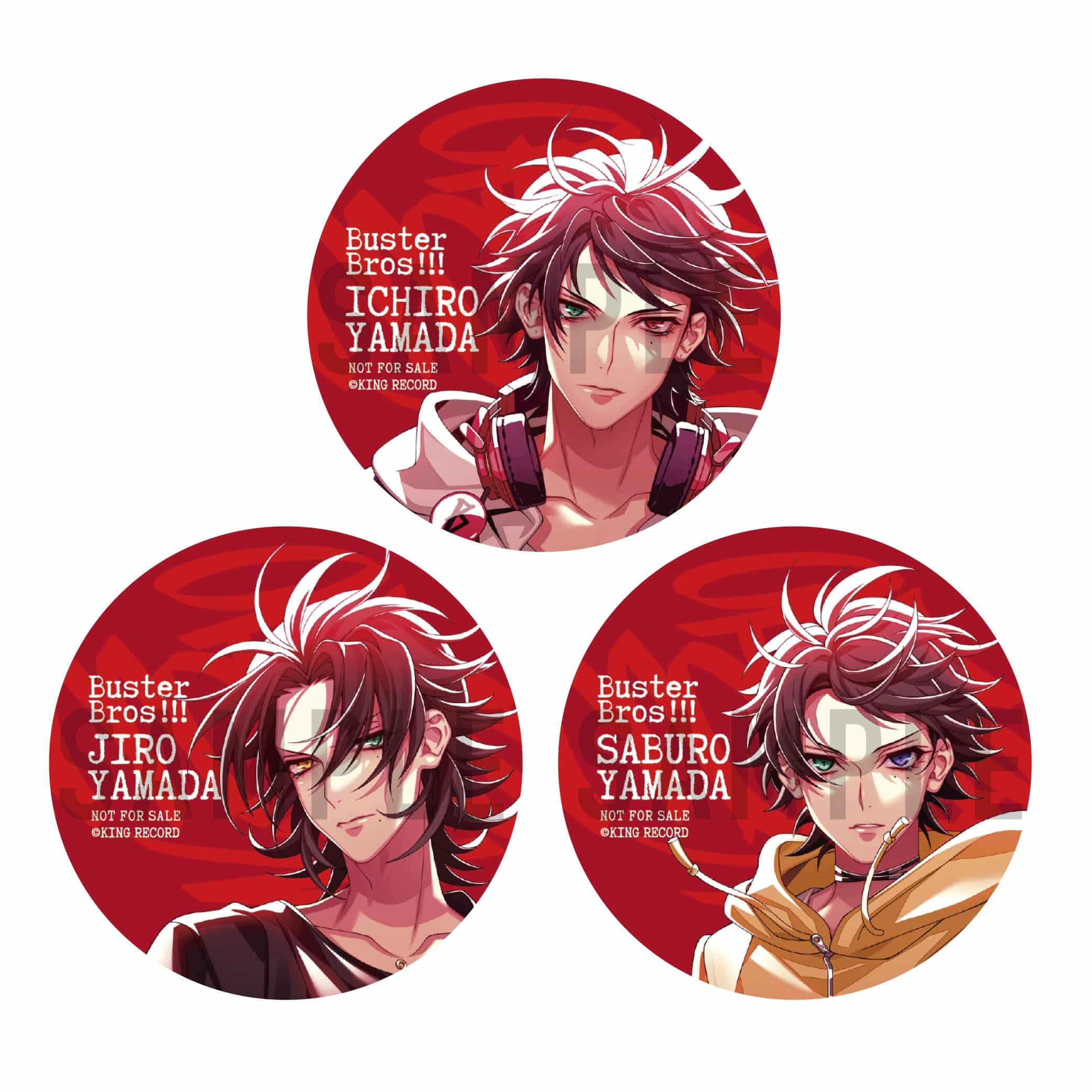 Buster Bros!!! アクリルブロック 缶バッジ KING e-SHOP > .Buster Bros!!! ＋アクリルブロック3種セット: 音楽