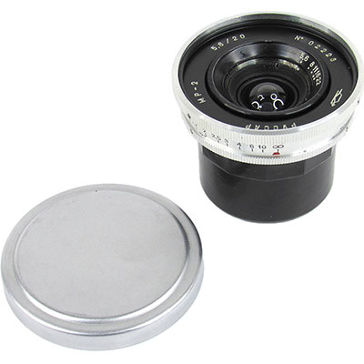 カメラレンズのking-2 / RUSSAR MR-2 20mm/f5.6 シルバー