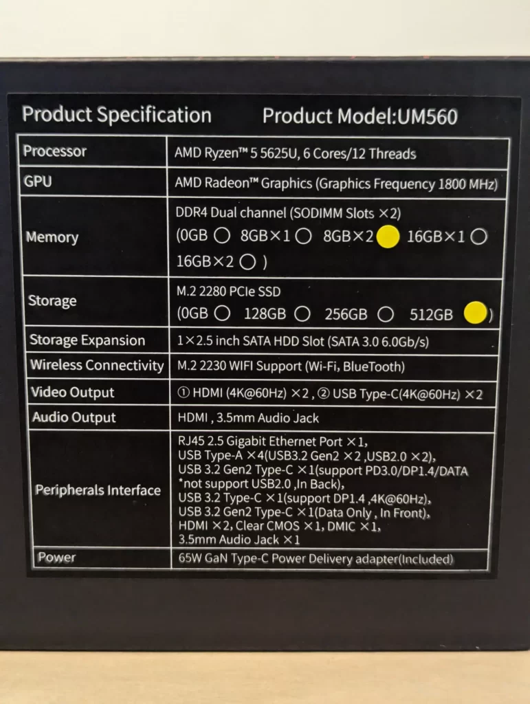 Windows11（Minisforum UM560）を購入したので初期セットアップして