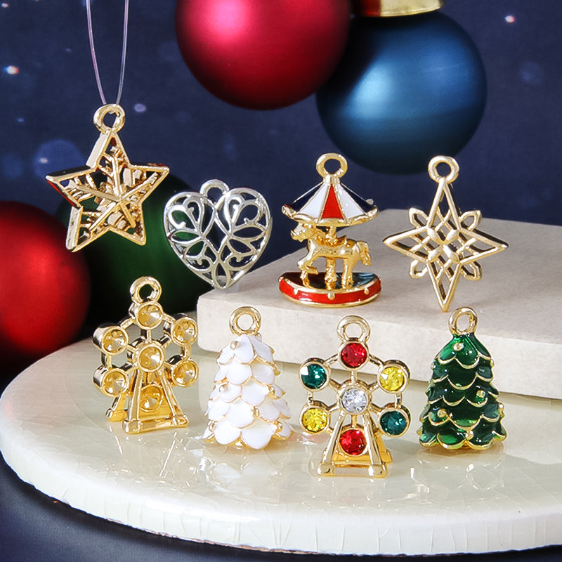 チャーム クリスマスツリー ホワイト/G – 貴和製作所オンラインストア