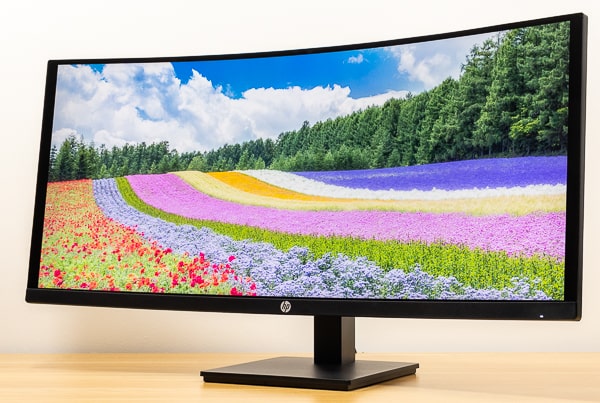 HP M34d WQHDカーブドディスプレイレビュー：ほぼ5万円で100Hz対応の34