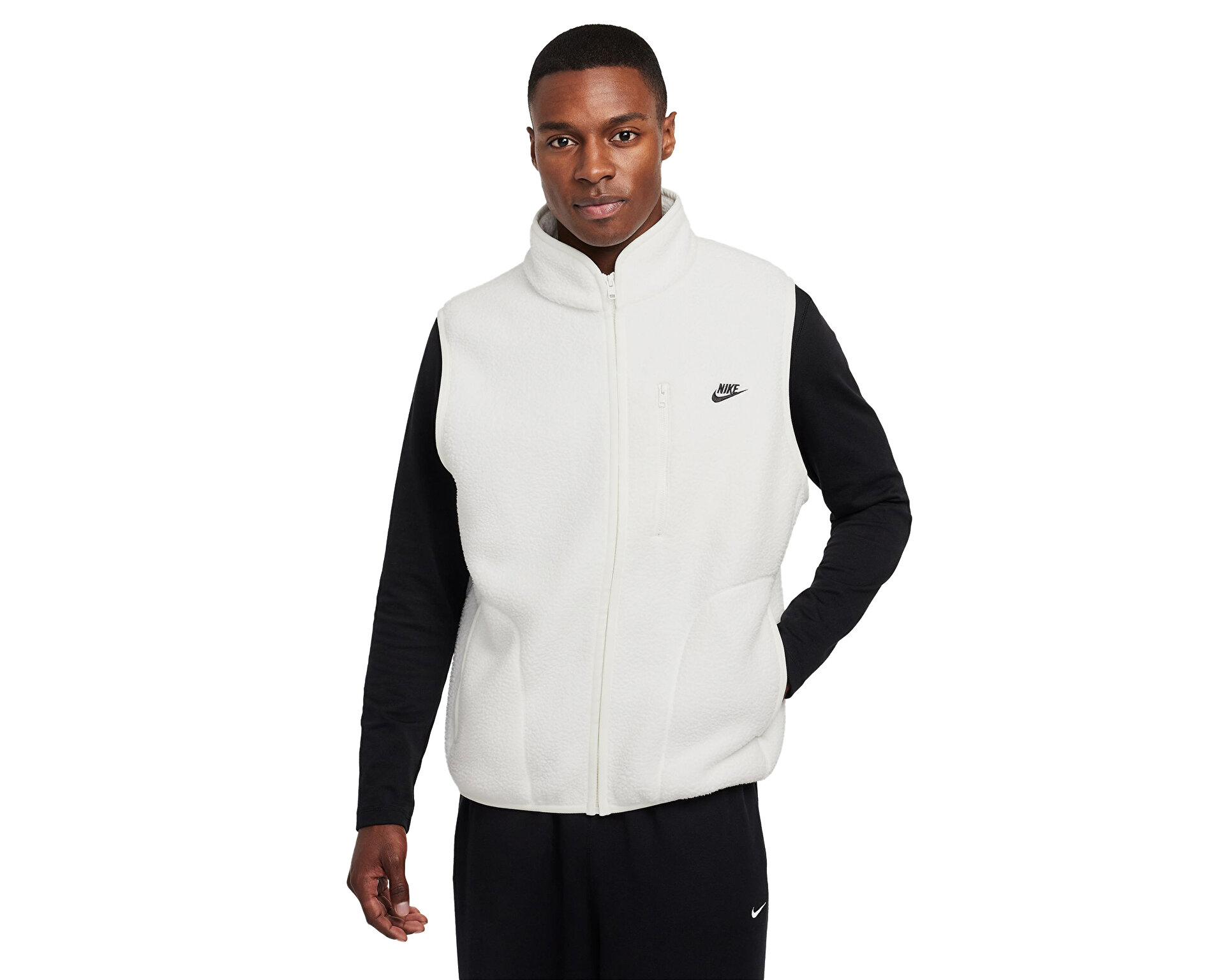 Nike Erkek M Nk Club Ssnl Winterized Vest Beyaz FZ0894-133